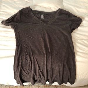 Standard brown v- neck tee